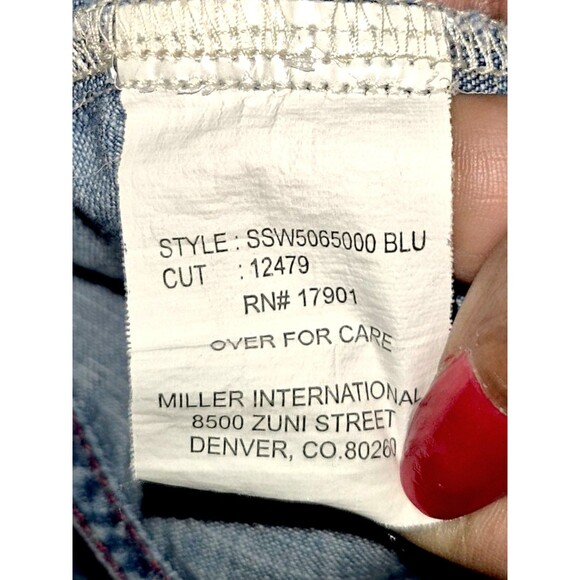 Southern Thread Pearl Snap Western Zip Up Back Long Sleeve Roll Tab Shirt Med - Picture 6 of 7